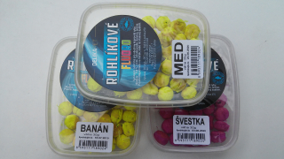 Delikapet Rohlikové boilies Fluoro 30 g Med